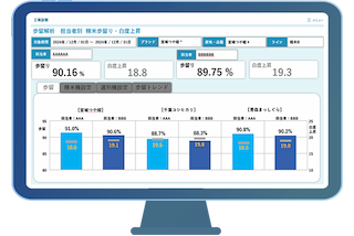 KOMECT(精米工場向け)の画面イメージ
